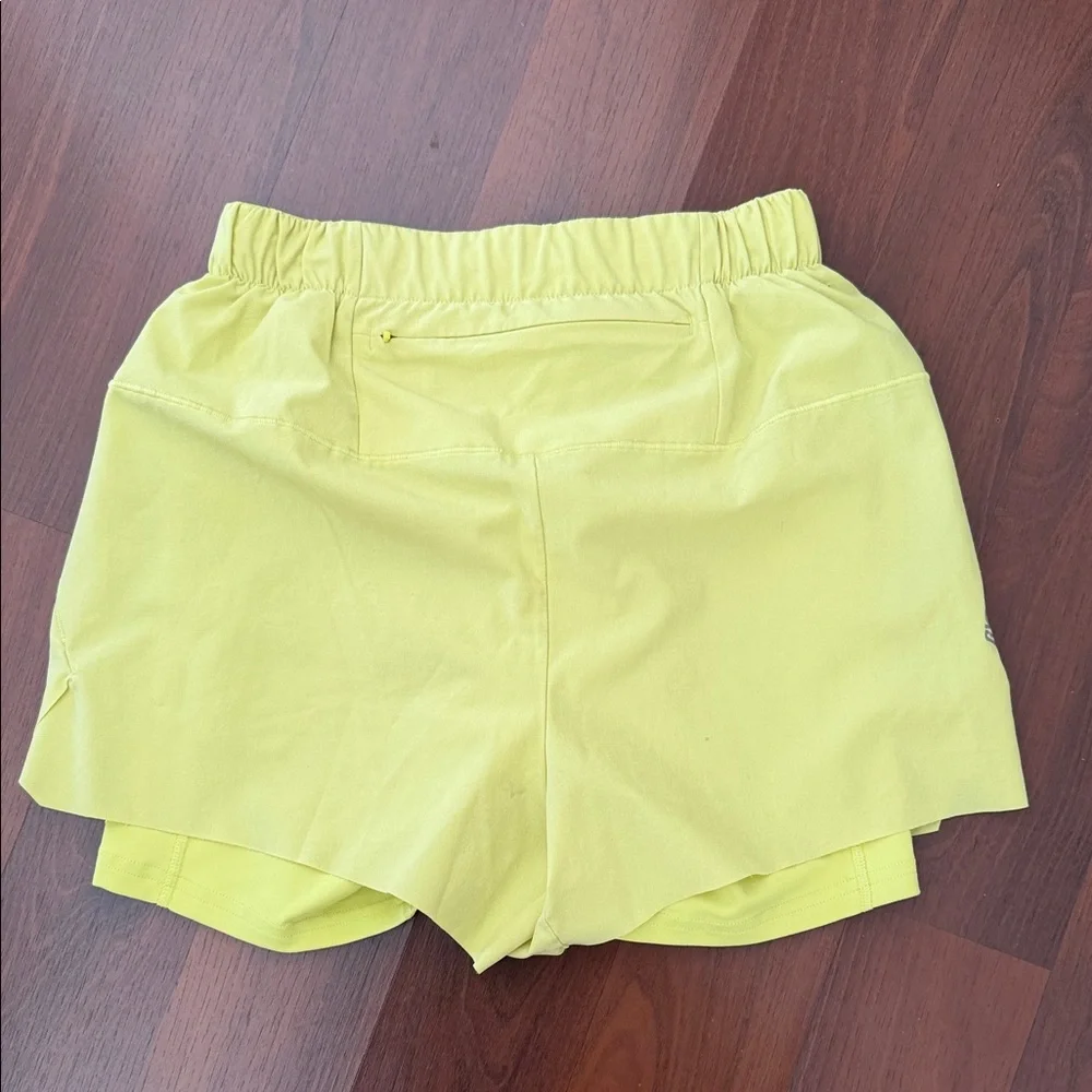 Gymshark Neon Yellow Athletic Shorts